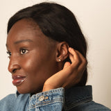 PENDIENTES CON DIAMANTE CHATON 0.20 QUILATES PUNTO DE LUZ