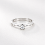 ANILLO SOLITARIO PRINCESA EN GARRAS