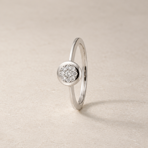 ANILLO ROSETON CON DIAMANTES