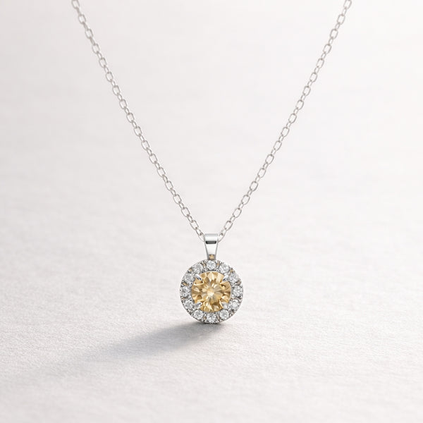 Pendant with Diamonds and Brown Diamond Germaine