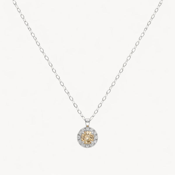 Pendant with Diamonds and Brown Diamond Germaine