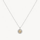 COLGANTE CON DIAMANTES Y DIAMANTE BROWN GERMAINE