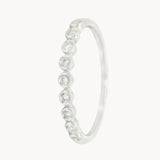 ANILLO MEDIA ALIANZA CON DIAMANTES 0.090 QUILATES HENE