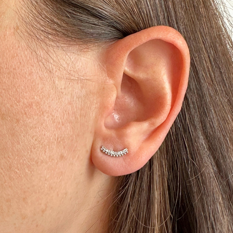 CLIMBING EARRINGS WITH DARCEY DIAMONDS