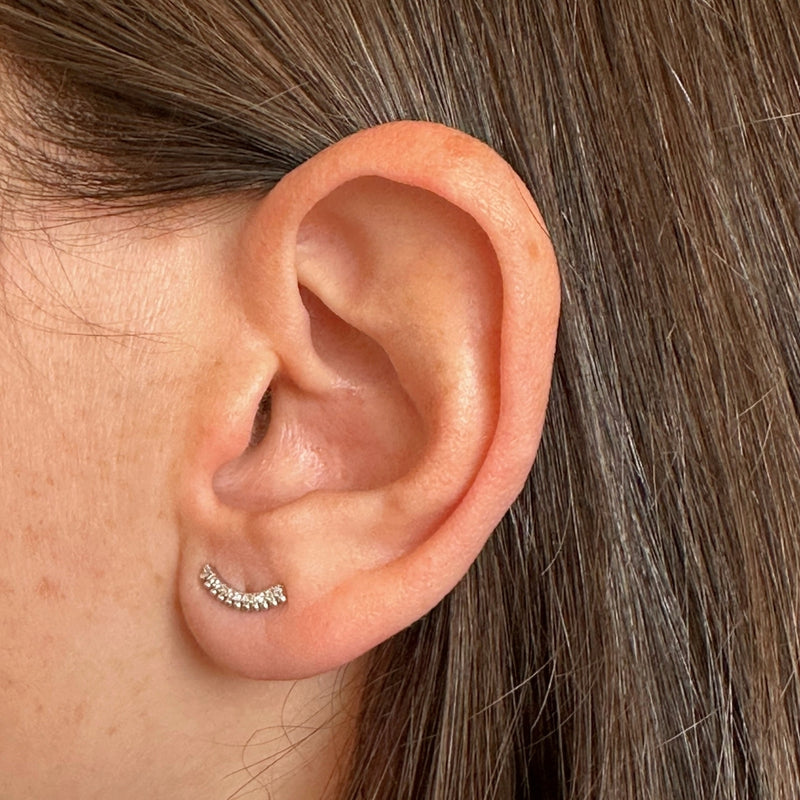 CLIMBING EARRINGS WITH DARCEY DIAMONDS