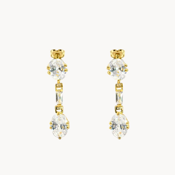 LONG EARRINGS WITH DIAMONDS LAIA