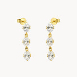 PENDIENTES LARGOS CON CIRCONITAS OVALES BINDY