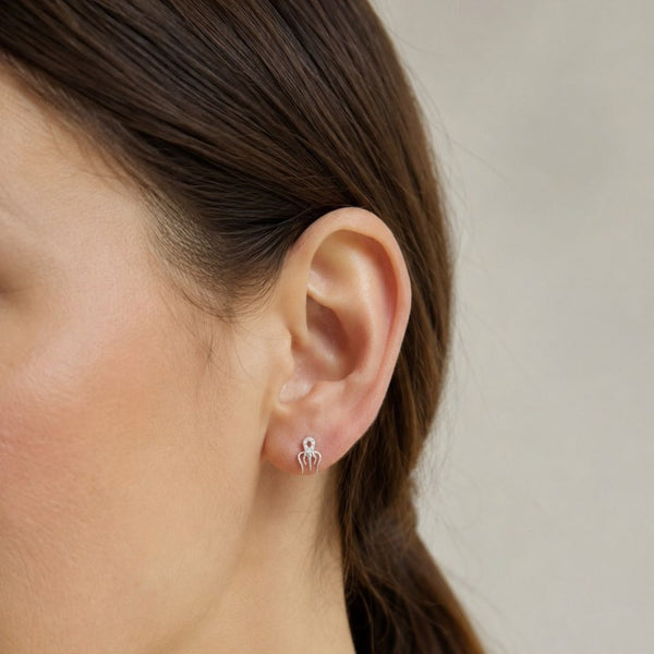 PENDIENTES CIRCONITAS BLANCAS NESKE