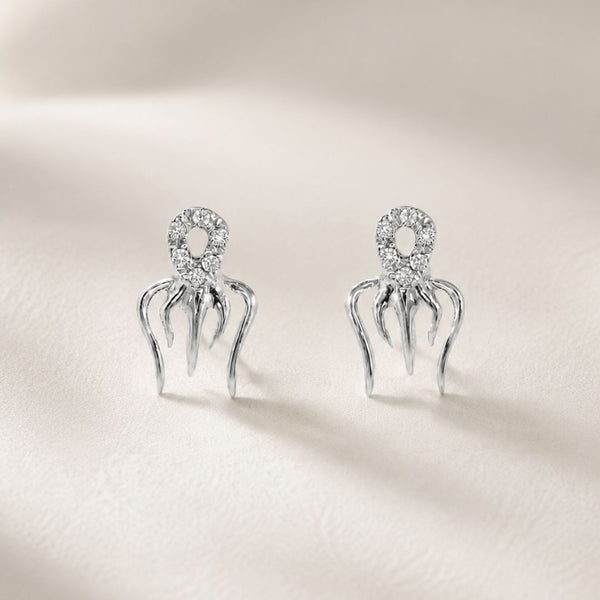 PENDIENTES CIRCONITAS BLANCAS NESKE