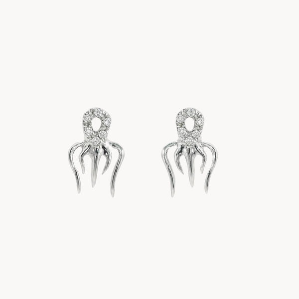PENDIENTES CIRCONITAS BLANCAS NESKE