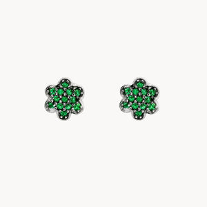 PENDIENTES ESTRELLA CIRCONITAS VERDES COLEEN