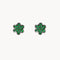 PENDIENTES ESTRELLA CIRCONITAS VERDES COLEEN