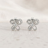 PENDIENTES MARIPOSA CIRCONITAS BLANCAS INBAR