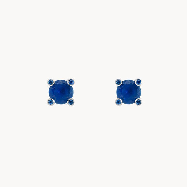 PENDIENTES CIRCONITAS AZULES OLYA