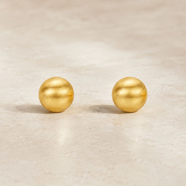 PENDIENTES BOLAS CON ORO ROSA MINALI
