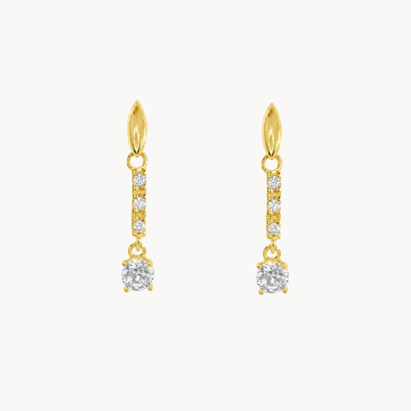 PENDIENTES TOPACIOS AZULES Y CIRCONITAS SATCHEL