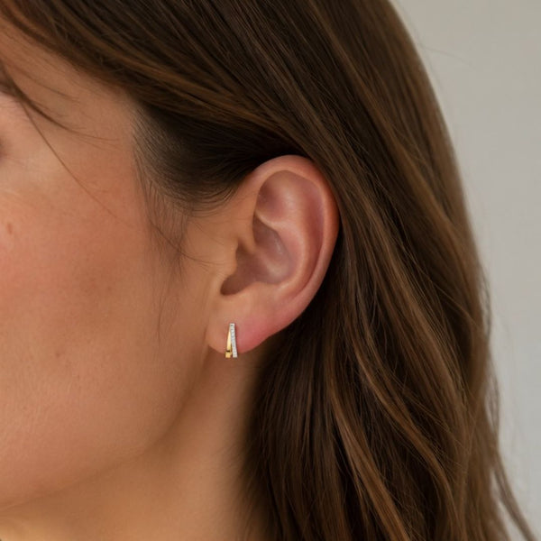 PENDIENTES BICOLOR CON CIRCONITAS KANDA