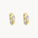 PENDIENTES BICOLOR CIRCONITAS BLANCAS ADDIE
