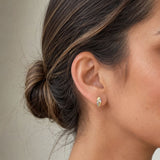 PENDIENTES BICOLOR CIRCONITAS BLANCAS ADDIE