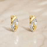 PENDIENTES BICOLOR CIRCONITAS BLANCAS ADDIE
