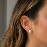 PENDIENTES BICOLOR CIRCONITAS BLANCAS ALMOG