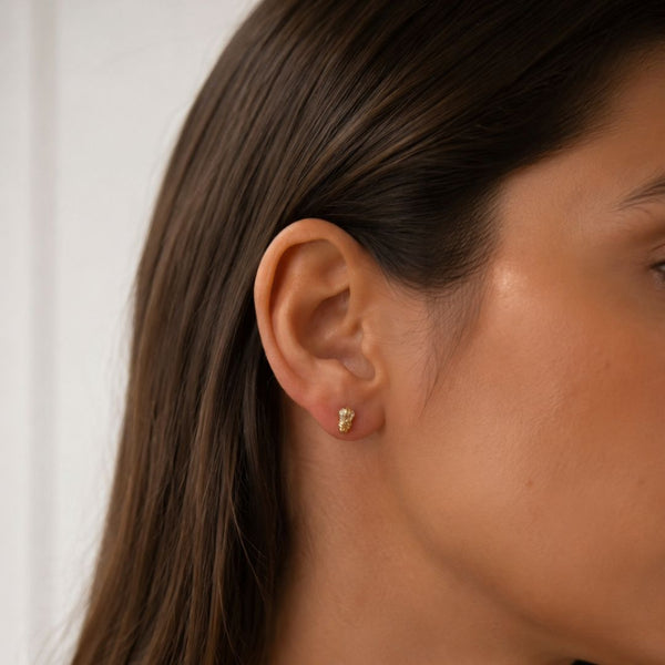 PENDIENTES CIRCONITAS BLANCAS SHERIE