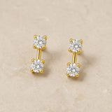 PENDIENTES CIRCONITAS BLANCAS KHLOE
