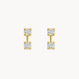 PENDIENTES CIRCONITAS BLANCAS KHLOE