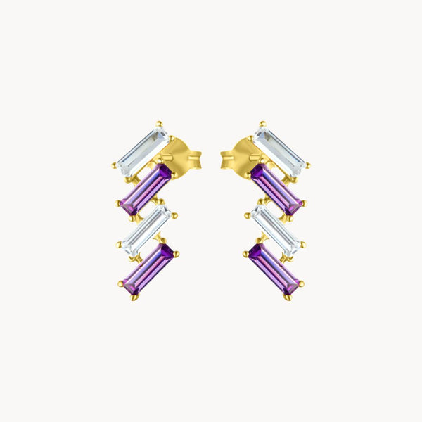 PENDIENTES CON TOPACIO AZUL Y AMATISTA EDA