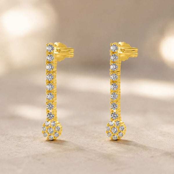 PENDIENTES LARGOS CON CIRCONITAS HULDA