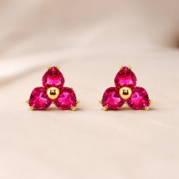 PENDIENTES CUARZOS ROSA HIDROTERMALES ORLAGH