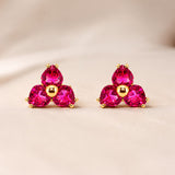 PENDIENTES CUARZOS ROSA HIDROTERMALES ORLAGH
