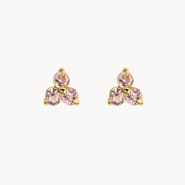 PENDIENTES CUARZOS ROSA  AINSLEY
