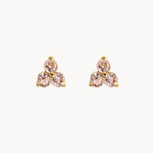 PENDIENTES CUARZOS ROSA  AINSLEY