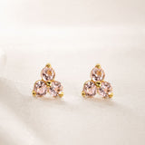 PENDIENTES CUARZOS ROSA  AINSLEY