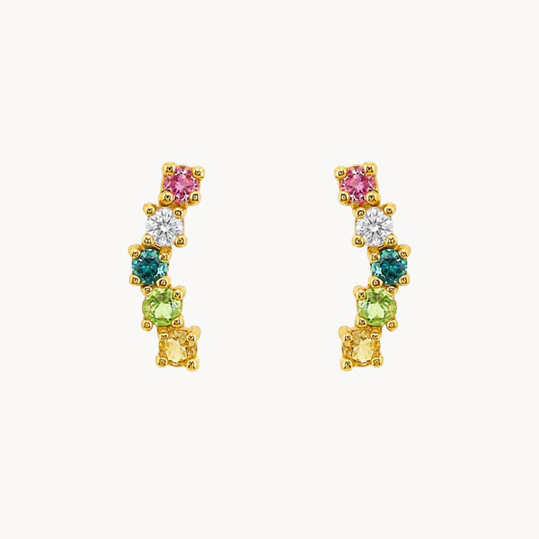 PENDIENTES TREPADORES CON CIRCONITAS ISSY