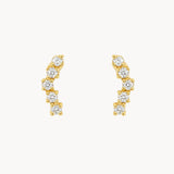 PENDIENTES TREPADORES CIRCONITAS BLANCAS ENNIS