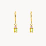 TENA Zirconia and Amethyst Earrings