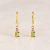 TENA Zirconia and Amethyst Earrings