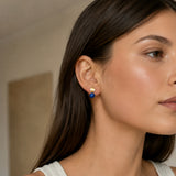 PENDIENTES DESMONTABLE BOLAS DE LAPISLAZULI NEVENKA