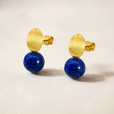 PENDIENTES DESMONTABLE BOLAS DE LAPISLAZULI NEVENKA