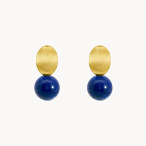 PENDIENTES DESMONTABLE BOLAS DE LAPISLAZULI NEVENKA