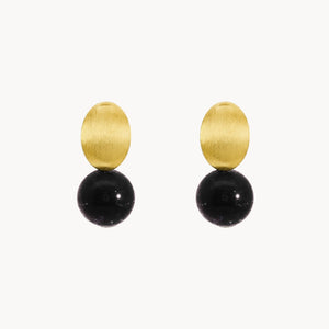PENDIENTES DESMONTABLE BOLAS DE ONIX NEVENKA