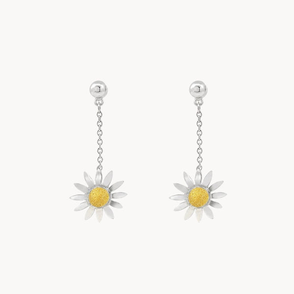 PENDIENTES BICOLOR MARGARITAS KEYSHA