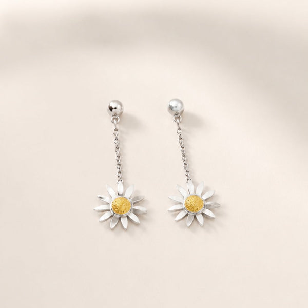 PENDIENTES BICOLOR MARGARITAS KEYSHA