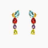 PENDIENTES CON TOPACIOS, AMATISTA Y OLIVINO AINARA