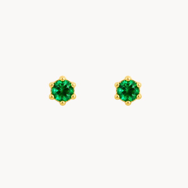 PENDIENTES CIRCONITAS VERDE MOREEN