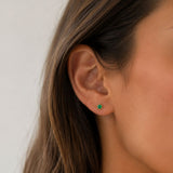 PENDIENTES CIRCONITAS VERDE MOREEN