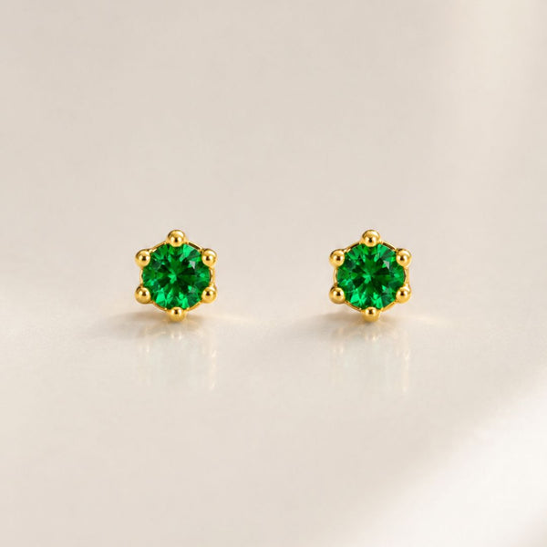 PENDIENTES CIRCONITAS VERDE MOREEN