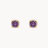 PENDIENTES AMATISTA EN CUATRO GARRAS